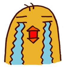 chick with japanese comment sticker #5567922