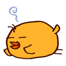 chick with japanese comment sticker #5567926