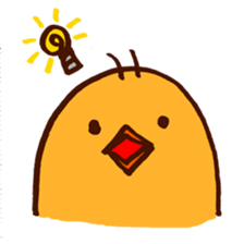 chick with japanese comment sticker #5567928