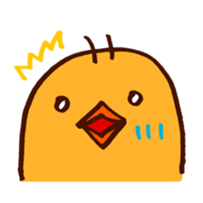 chick with japanese comment sticker #5567929