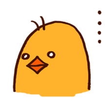 chick with japanese comment sticker #5567931