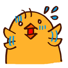 chick with japanese comment sticker #5567934