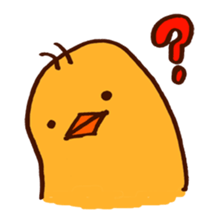 chick with japanese comment sticker #5567944