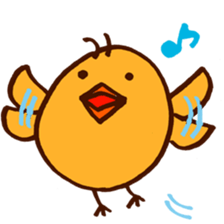 chick with japanese comment sticker #5567945