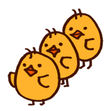 chick with japanese comment sticker #5567946