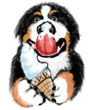 BERNESE MOUNTAIN DOG RIN VerSion1 sticker #5568615