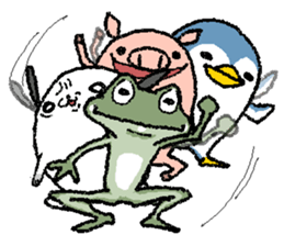 Frog seniors. sticker #5569234