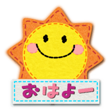 Cute felt sticker sticker #5569324
