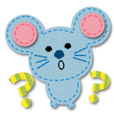 Cute felt sticker sticker #5569343