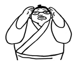 Glasses sumo wrestlers sticker #5569726
