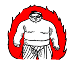 Glasses sumo wrestlers sticker #5569727