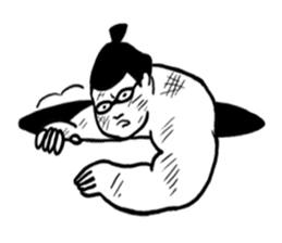 Glasses sumo wrestlers sticker #5569731