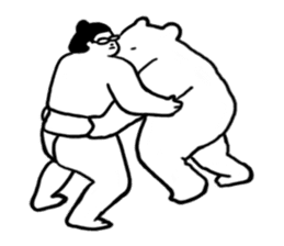 Glasses sumo wrestlers sticker #5569737