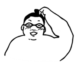 Glasses sumo wrestlers sticker #5569740