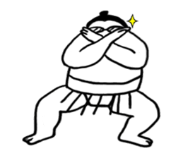 Glasses sumo wrestlers sticker #5569745