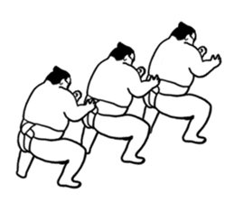 Glasses sumo wrestlers sticker #5569746