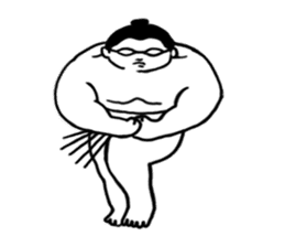 Glasses sumo wrestlers sticker #5569751