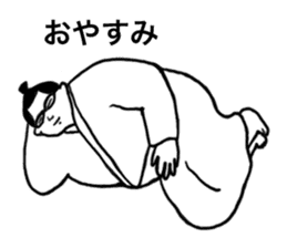 Glasses sumo wrestlers sticker #5569757