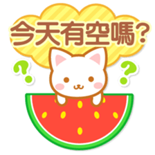 Cat-Fruits-Chinese (Traditional) sticker #5570319