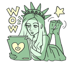 AsB - The Statue Of Liberty Club v1 sticker #5570569