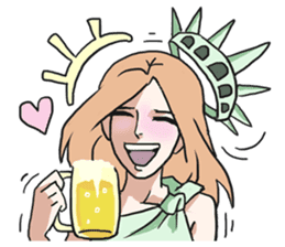 AsB - The Statue Of Liberty Club v1 sticker #5570597