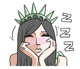 AsB - The Statue Of Liberty Club v1 sticker #5570599