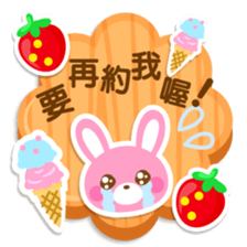 strawberry rabbit -petit animal -no14- sticker #5570610