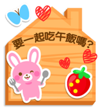 strawberry rabbit -petit animal -no14- sticker #5570615