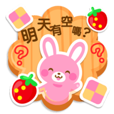 strawberry rabbit -petit animal -no14- sticker #5570620