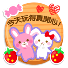 strawberry rabbit -petit animal -no14- sticker #5570623