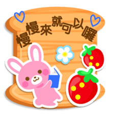 strawberry rabbit -petit animal -no14- sticker #5570637