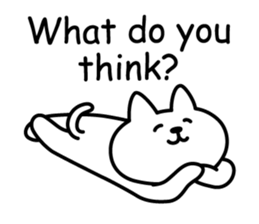 Cat lying down 4 sticker #5571525