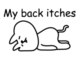 Cat lying down 4 sticker #5571527