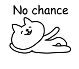 Cat lying down 4 sticker #5571534