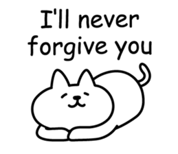 Cat lying down 4 sticker #5571537