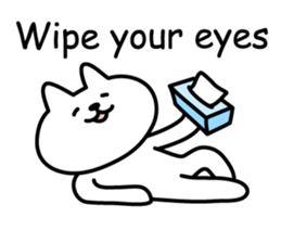 Cat lying down 4 sticker #5571547