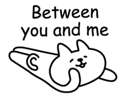 Cat lying down 4 sticker #5571548