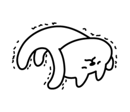 Cat lying down 4 sticker #5571556