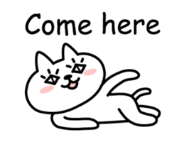 Cat lying down 4 sticker #5571560