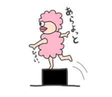 daily life of the small sheep sticker #5572740