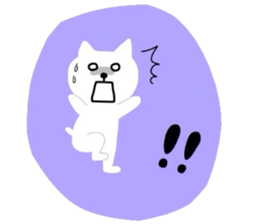 Go for white cat sticker #5574590