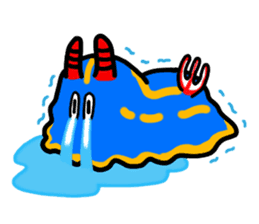 Sea slug boy sticker #5575272