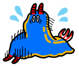 Sea slug boy sticker #5575276