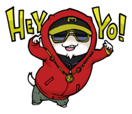 Old uncle dog sticker #5575792