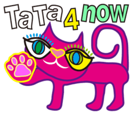 SHOCKING PINKiee the Cat <English Ver.2> sticker #5576697