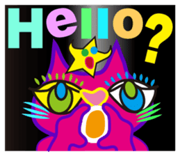 SHOCKING PINKiee the Cat <English Ver.2> sticker #5576700