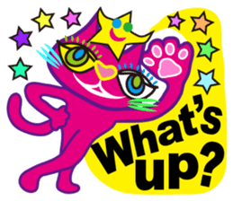 SHOCKING PINKiee the Cat <English Ver.2> sticker #5576703