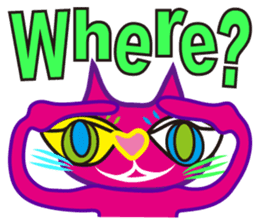 SHOCKING PINKiee the Cat <English Ver.2> sticker #5576713