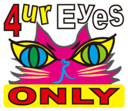 SHOCKING PINKiee the Cat <English Ver.2> sticker #5576716