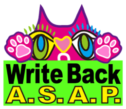 SHOCKING PINKiee the Cat <English Ver.2> sticker #5576718